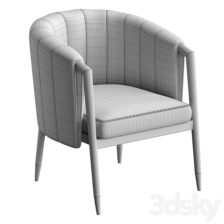 Dutchbone's Tammy chair 3DS Max - thumbnail 2