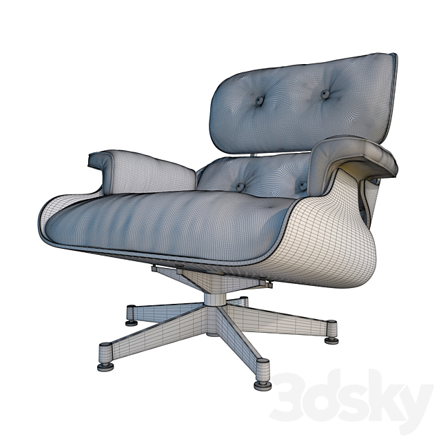 Eames chair 3DS Max Model - thumbnail 2