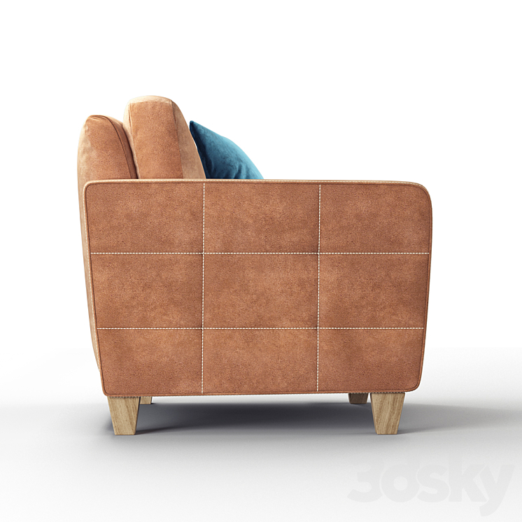 Earl armchair 3DS Max - thumbnail 2