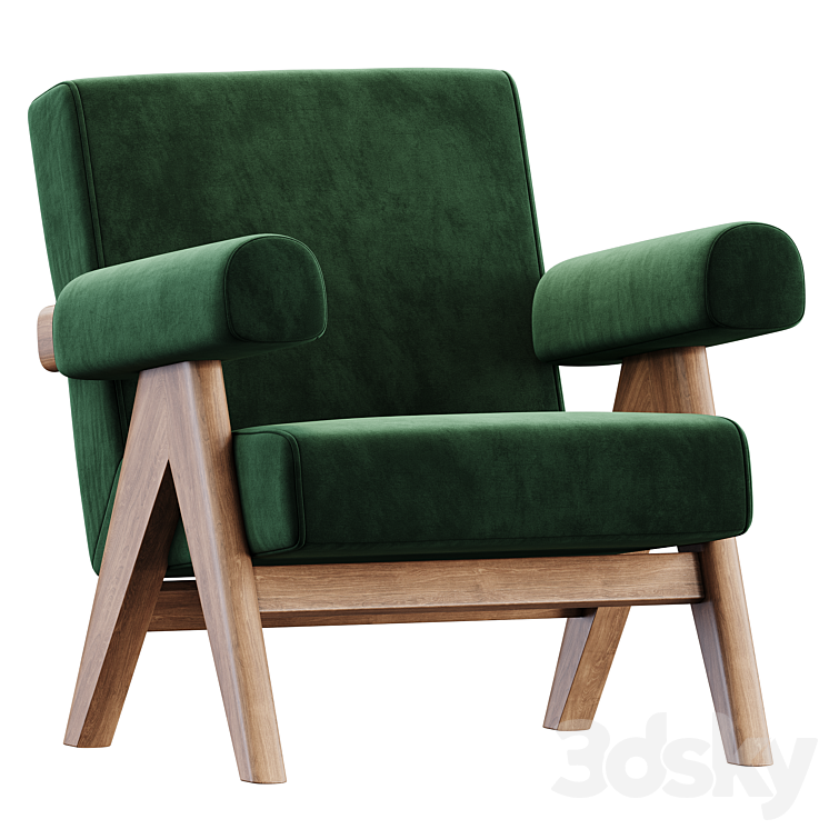 Easy Armchair by Phantomhands 3DS Max - thumbnail 2