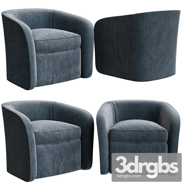 Edam swivel chair from west elm 3dsmax Download - thumbnail 1