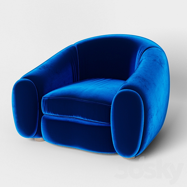 Edittion Modern Polar Armchair 3ds Max - thumbnail 1