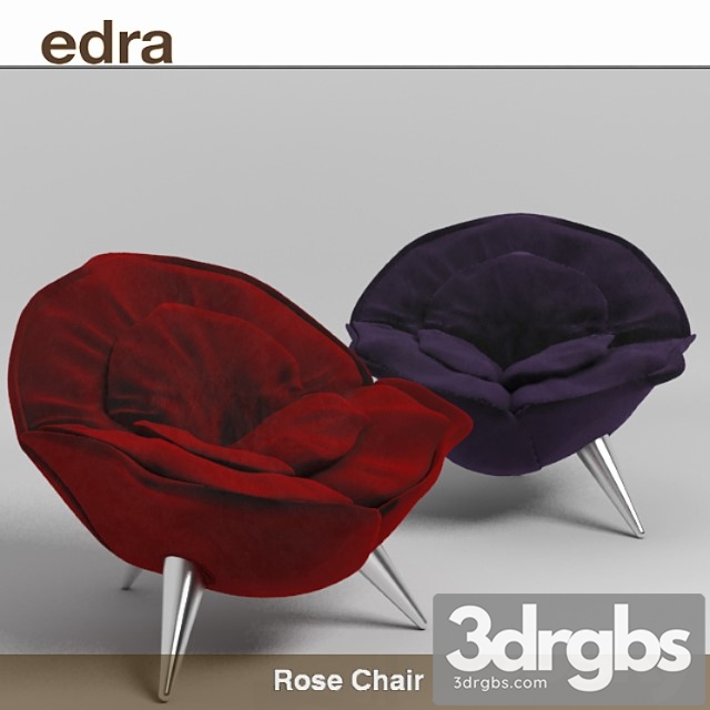 Edra rose chair 3dsmax Download - thumbnail 1