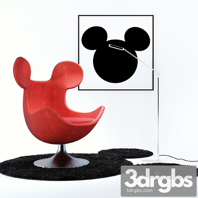 Egg mickey 3dsmax Download - thumbnail 1