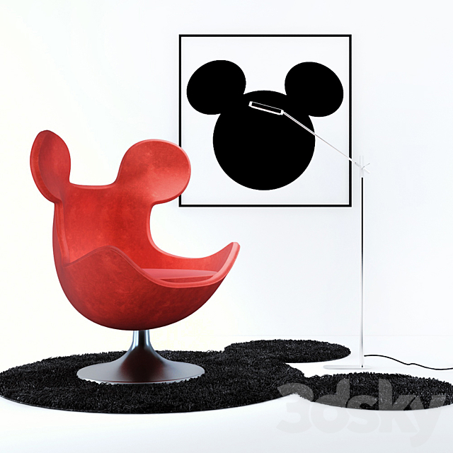 Egg Mickey 3DSMax File - thumbnail 1