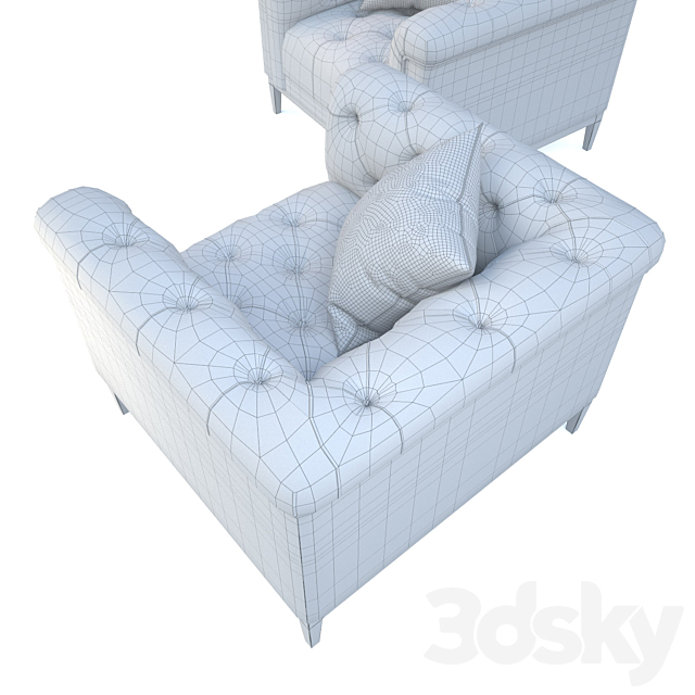 Eichholtz _ Cesare chair 3DSMax File - thumbnail 3