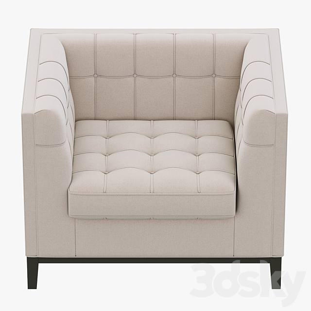 Eichholtz Aldgate Chair 3DS Max Model - thumbnail 2