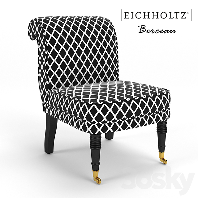 Eichholtz Berceau armchair 3DS Max Model - thumbnail 2