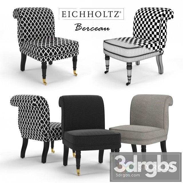 Eichholtz Berceau Armchair 3dsmax Download - thumbnail 1