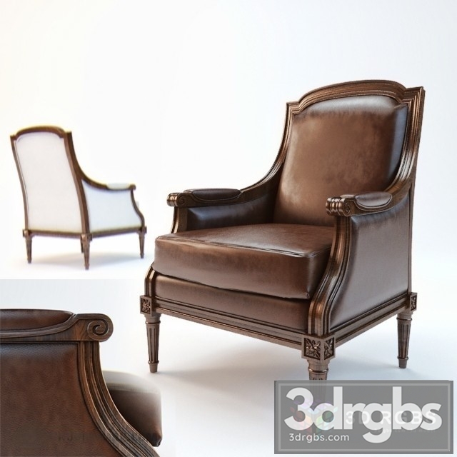 Eichholtz Castelle Armchair 3dsmax Download - thumbnail 1