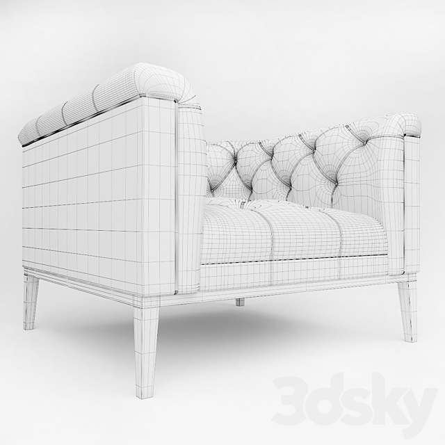 Eichholtz Cesare & Table Set 3ds Max - thumbnail 3