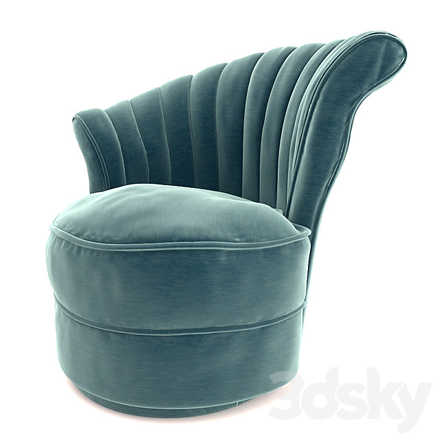 Eichholtz Chair Aero Left 3DS Max Model - thumbnail 2