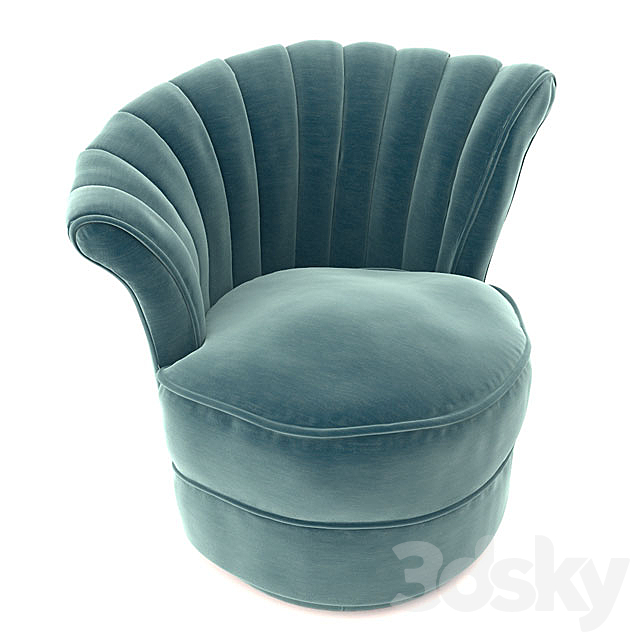 Eichholtz Chair Aero Left 3DS Max Model - thumbnail 3