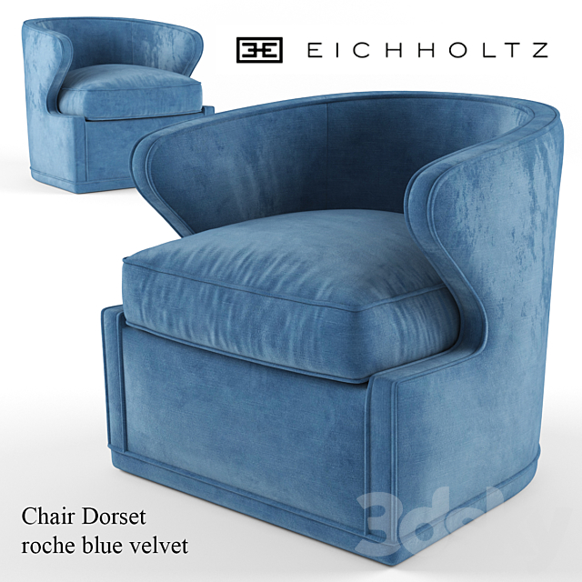 Eichholtz Chair Dorset 3ds Max - thumbnail 1