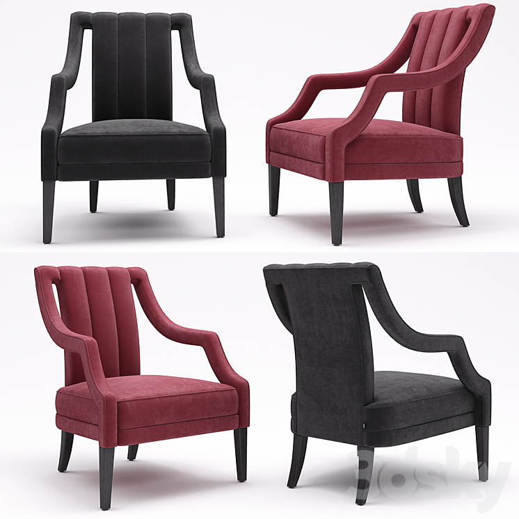 Eichholtz Chair Ermitage 3DS Max - thumbnail 1