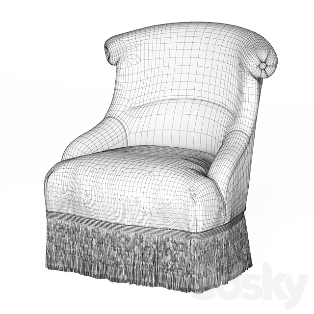 Eichholtz Chair Etoile 110316 3DS Max Model - thumbnail 2