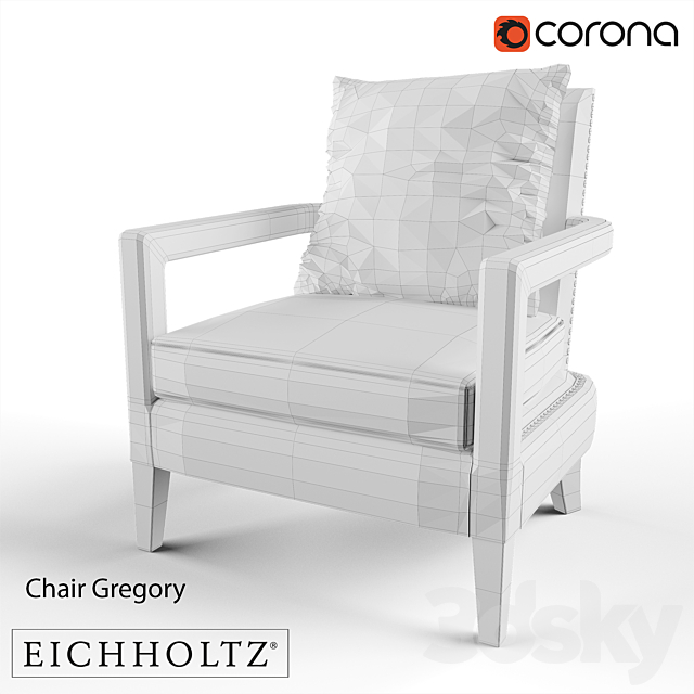 EICHHOLTZ Chair Gregory 3ds Max - thumbnail 2