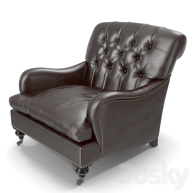 Eichholtz Club Chair Caledonian 3ds Max - thumbnail 1