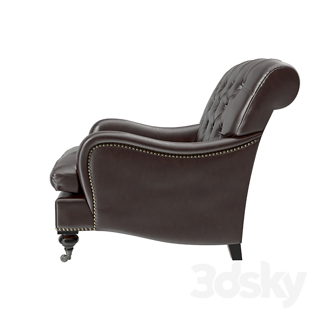 Eichholtz Club Chair Caledonian 3ds Max - thumbnail 2