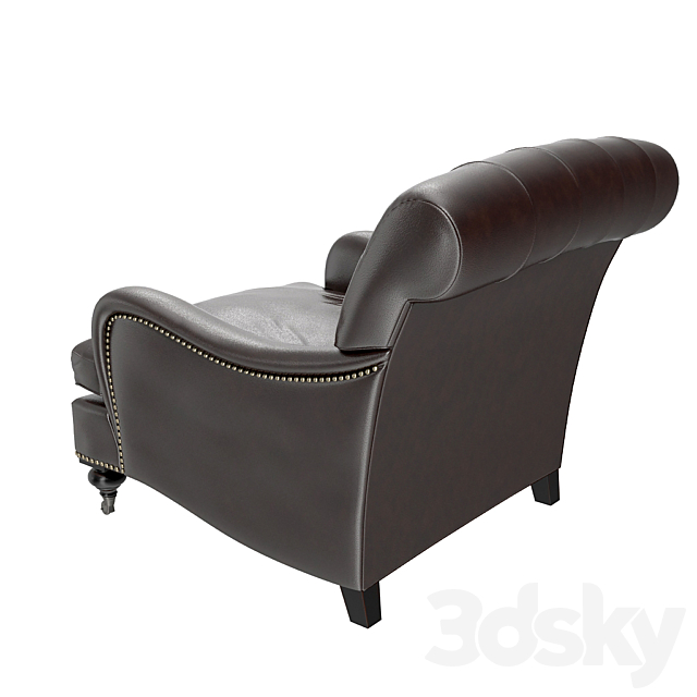 Eichholtz Club Chair Caledonian 3ds Max - thumbnail 3