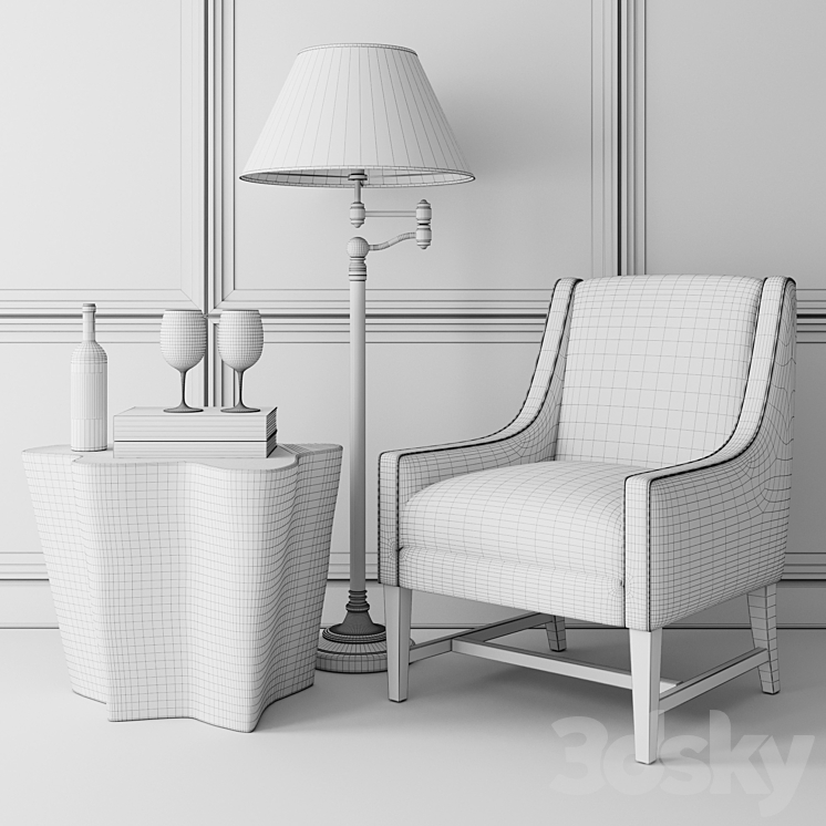 Eichholtz decor set 01 3DS Max - thumbnail 2