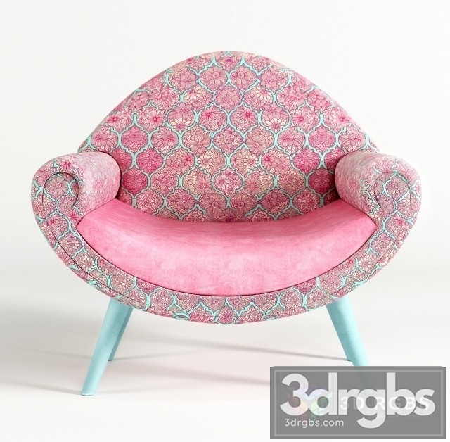 Eichholtz Langford Armchair 3dsmax Download - thumbnail 1