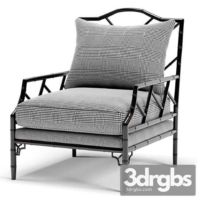 Eichholtz Morgan Dixon Black And White Chair 3dsmax Download - thumbnail 1