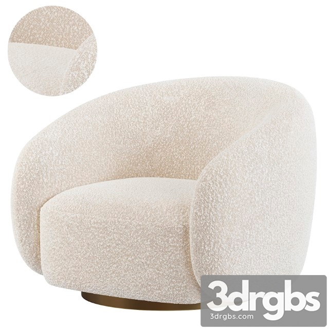 Eichholtz Swivel Brice Chair 3dsmax Download - thumbnail 1