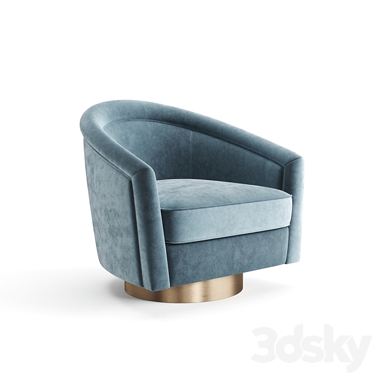 Eichholtz Swivel Chair Catene 3DS Max - thumbnail 2