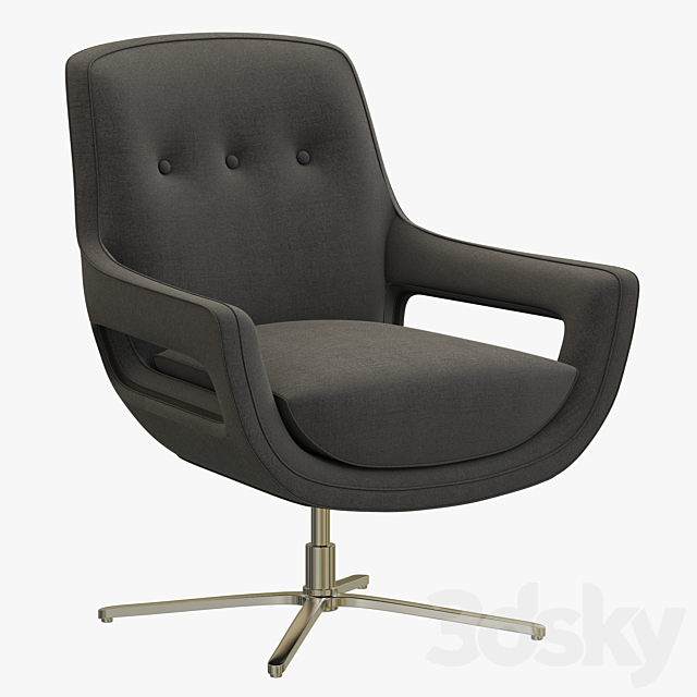 Eichholtz Swivel Chair Flavio 3ds Max - thumbnail 1