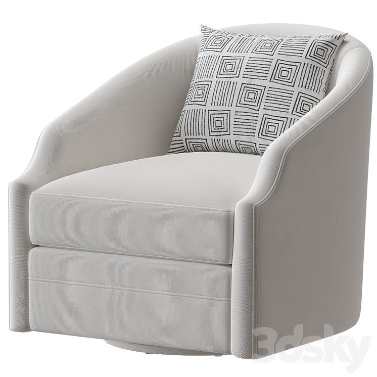 Eichholtz SWIVEL CHAIR GUSTAV 3DS Max Model - thumbnail 1