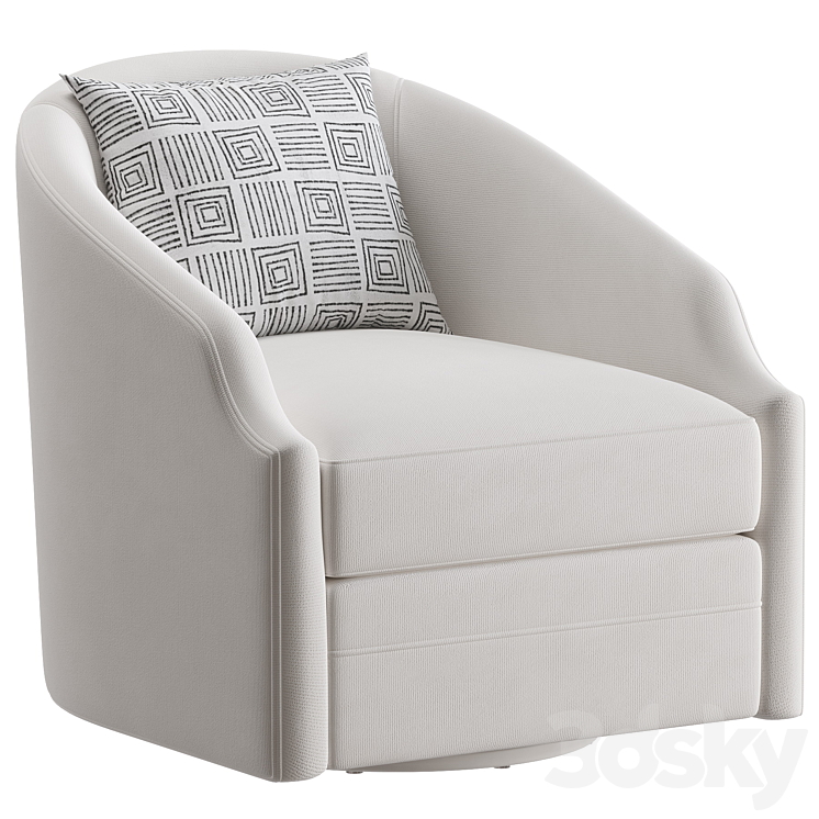 Eichholtz SWIVEL CHAIR GUSTAV 3DS Max - thumbnail 2