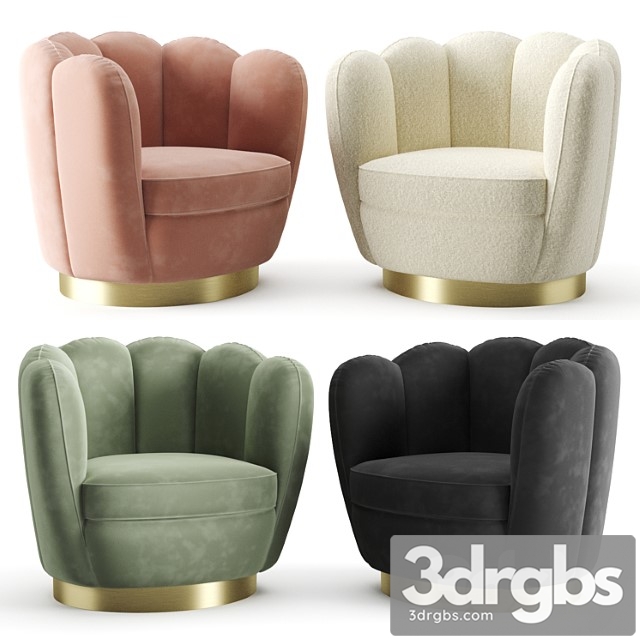 Eichholtz swivel chair mirage 3dsmax Download - thumbnail 1