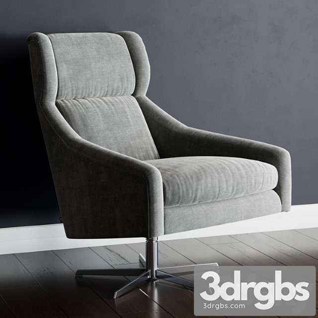 Eichholtz Swivel Chair Nara 3dsmax Download - thumbnail 1