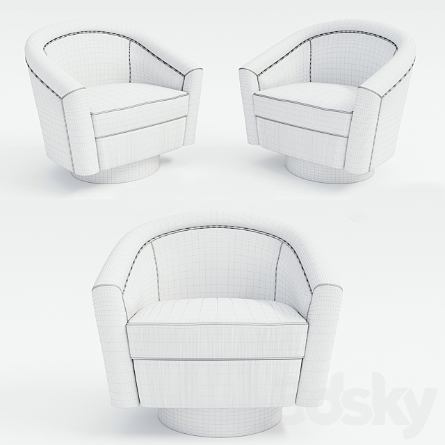 Eichholtz_Swivel Chair Catene 3DSMax File - thumbnail 2