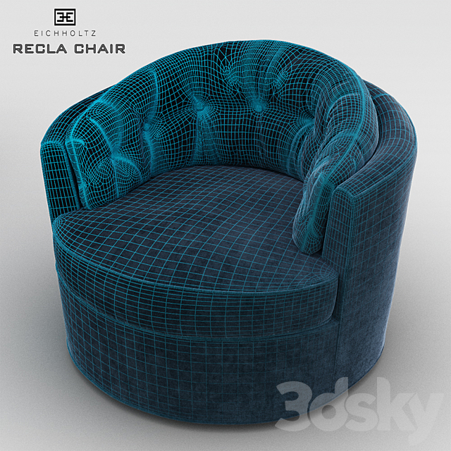 Eicholtz Recla Chair 3DSMax File - thumbnail 3