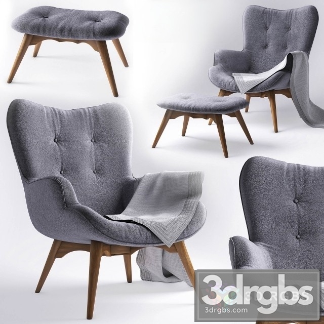 Ejerslev Armchair 3dsmax Download - thumbnail 1