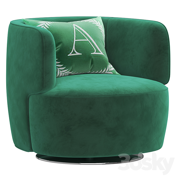 ELAIN MOLTENI armchair 3DS Max Model - thumbnail 2