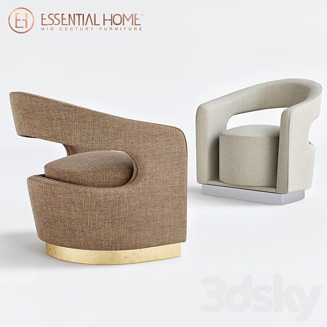 Ellen Armchair 3ds Max - thumbnail 1