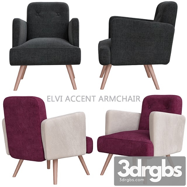 Elvi Accent Armchair 3dsmax Download - thumbnail 1