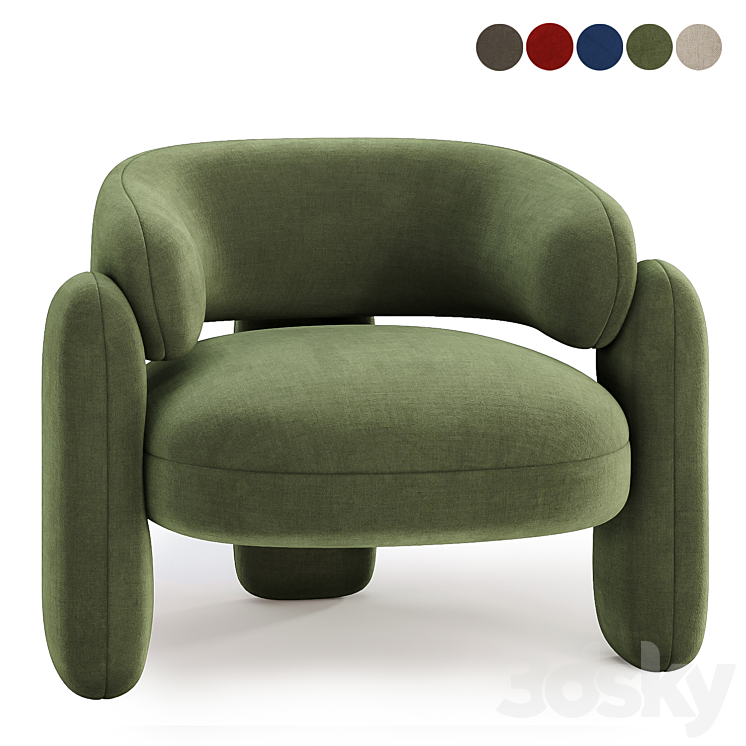 Embrace Armchair 3DS Max Model - thumbnail 1