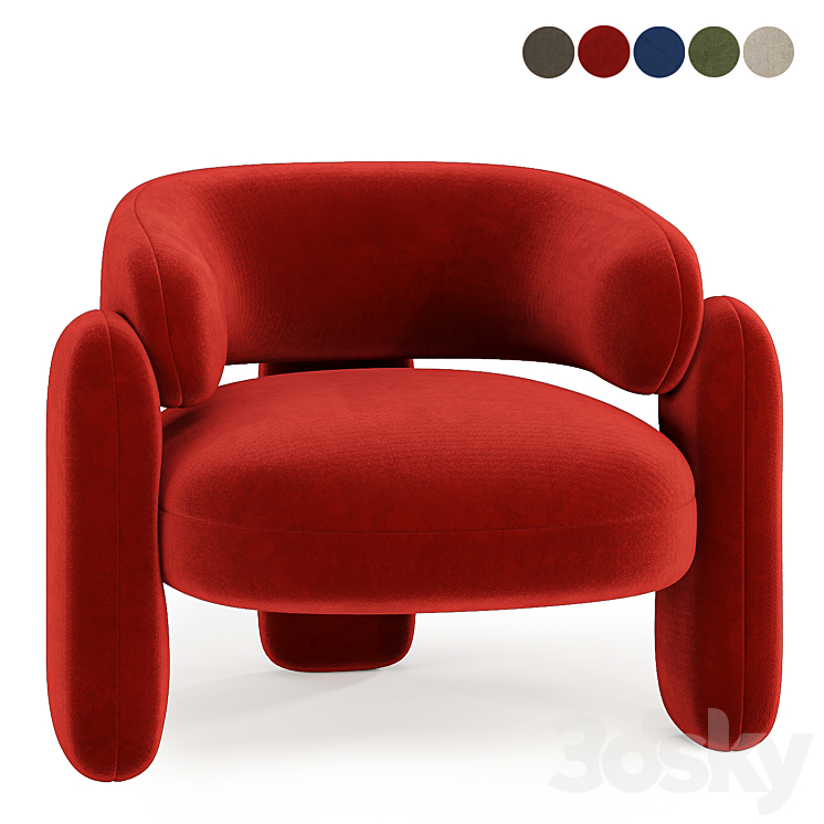 Embrace Armchair 3DS Max Model - thumbnail 2