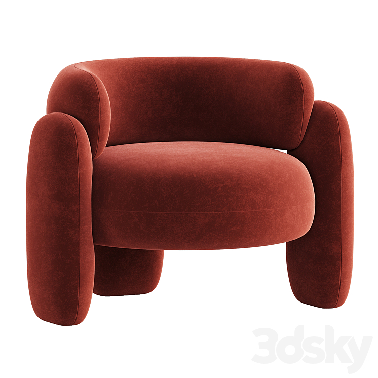 EMBRACE armchair 3DS Max - thumbnail 2