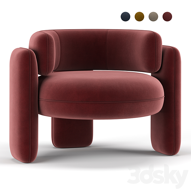 Embrace armchair 3DS Max - thumbnail 1