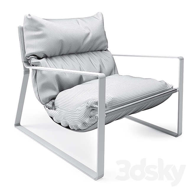 Emmett sling chair 3ds Max - thumbnail 3