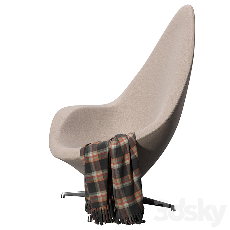 Engelbrechts Plateau armchair 3DS Max - thumbnail 2