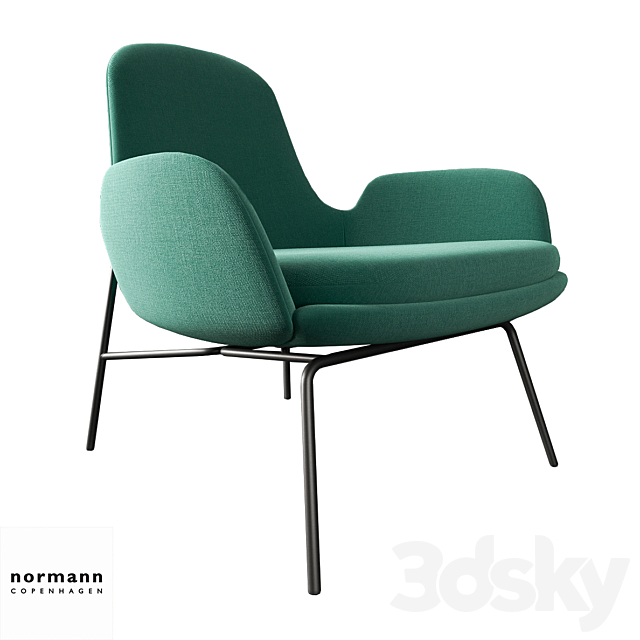 Era Lounge Chair Low 3ds Max - thumbnail 1