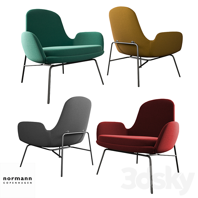 Era Lounge Chair Low 3ds Max - thumbnail 2