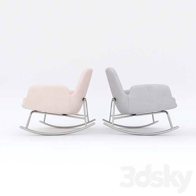 ERA ROCKING CHAIR LOW 3DS Max Model - thumbnail 2