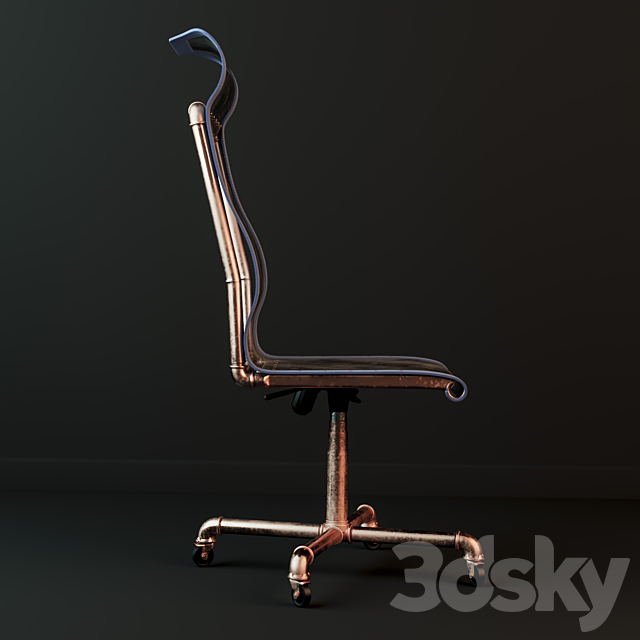 Ergonomy Inc. Steam Punk Chair 3DSMax File - thumbnail 2